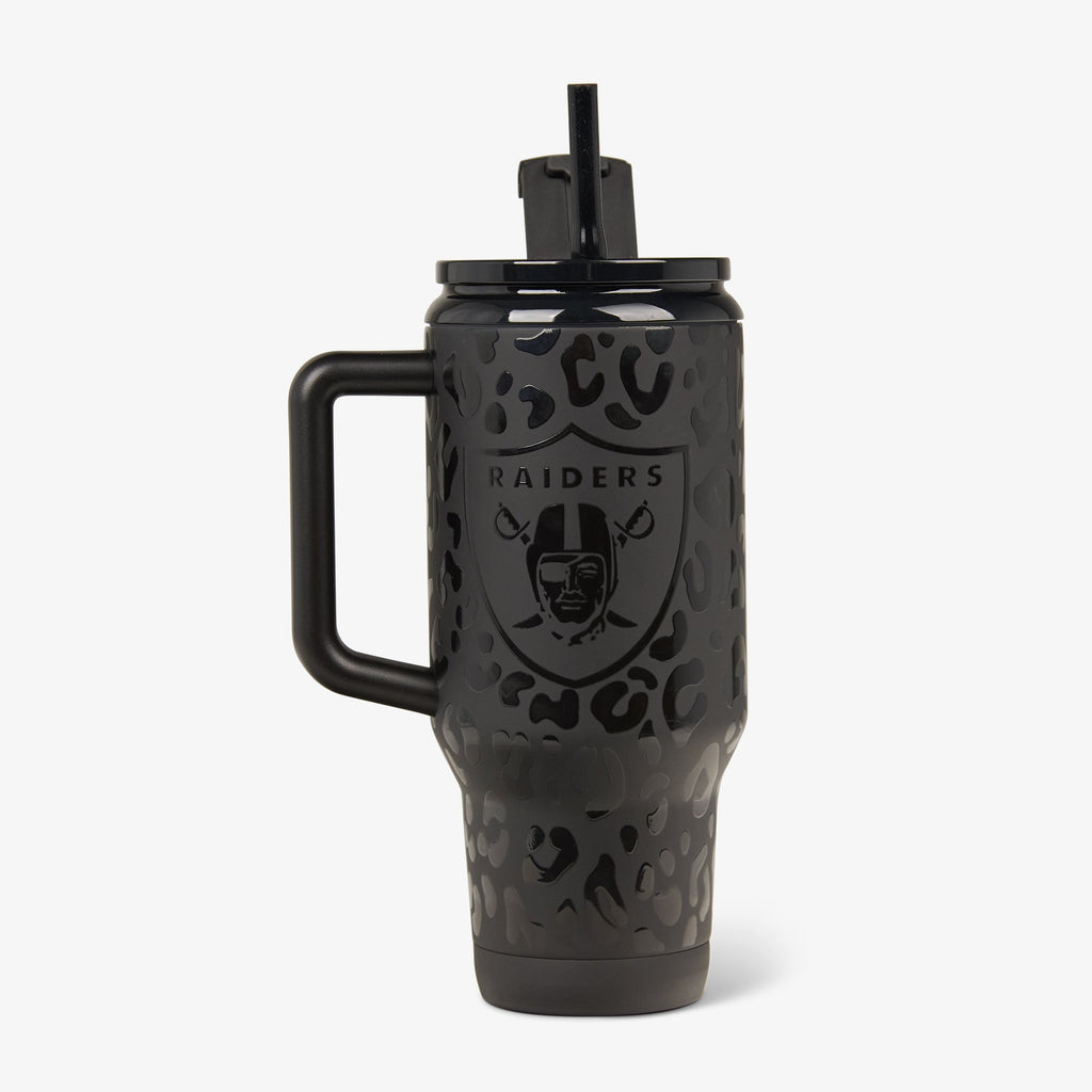Las Vegas Raiders 32 Oz Leopard Flip ‘n’ Sip Travel Mug