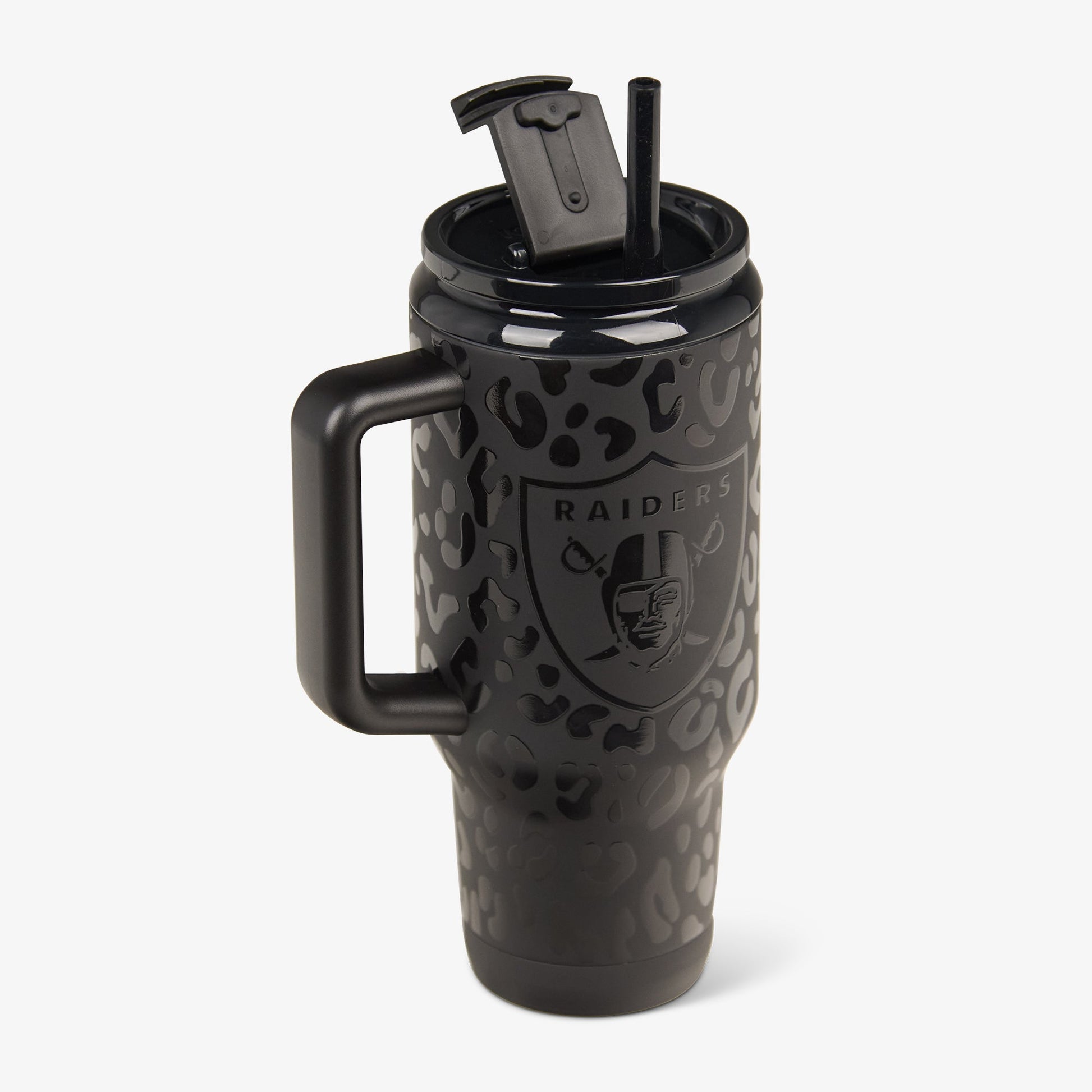 Las Vegas Raiders 32 Oz Leopard Flip ‘n’ Sip Travel Mug