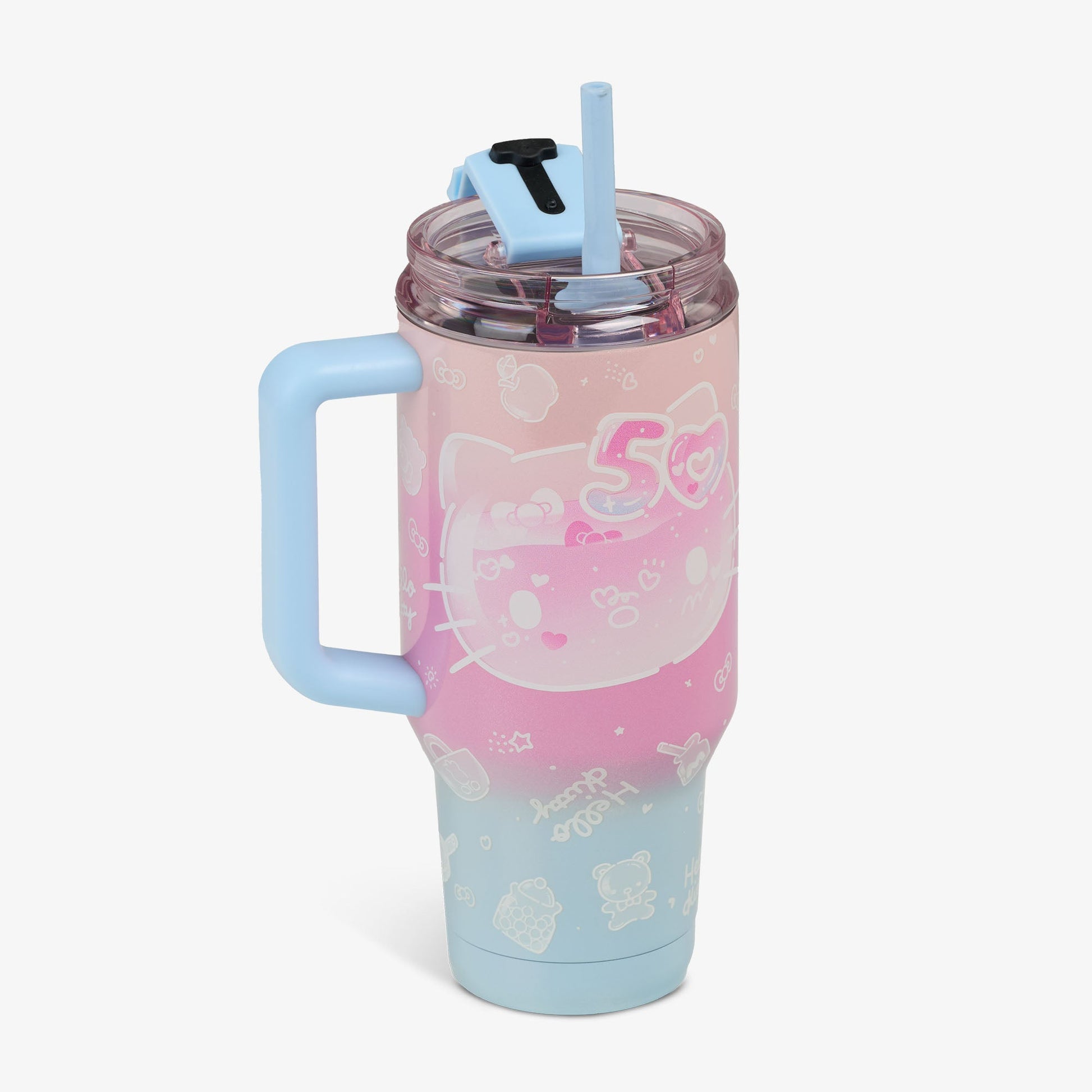 Hello Kitty® 50th Anniversary 32 Oz Flip ‘n’ Sip Travel Mug