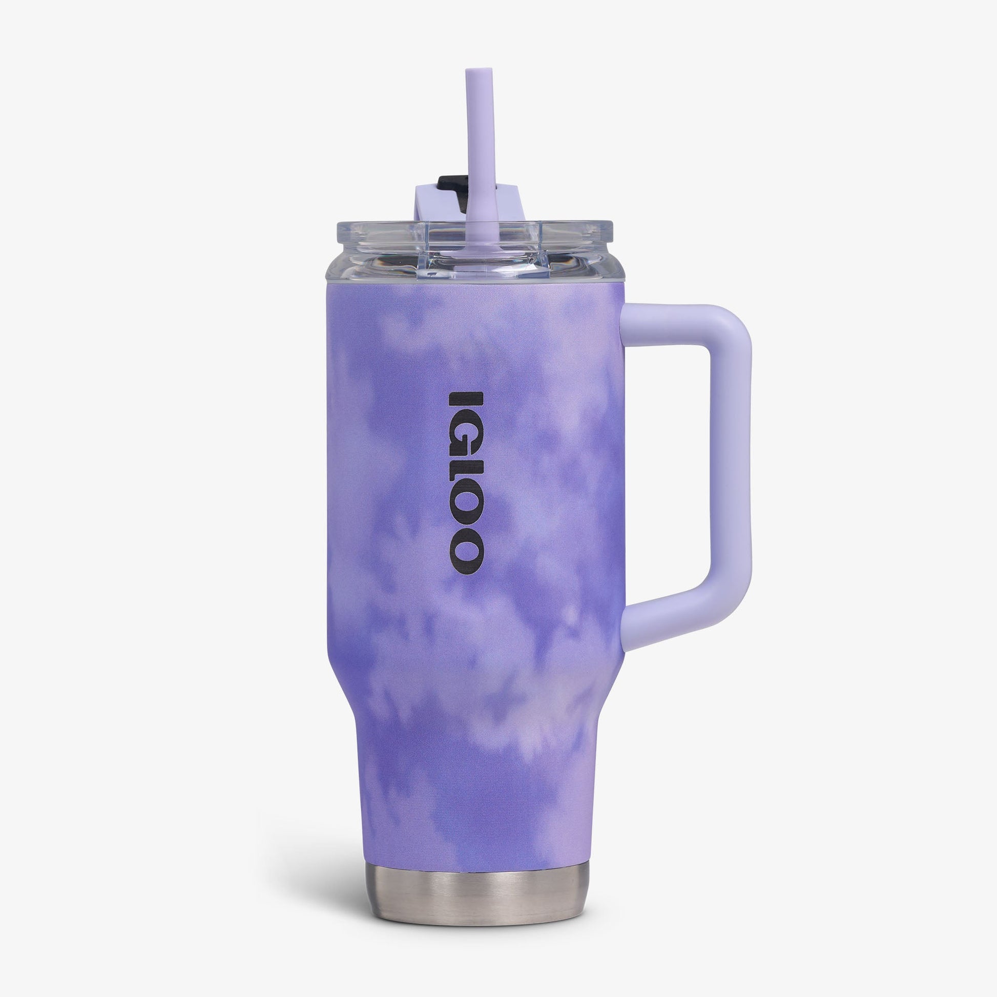 Front View | 32 Oz Flip ‘n’ Sip Travel Mug::Cloud Lilac::Up to 48hrs cold / 8hrs hot*