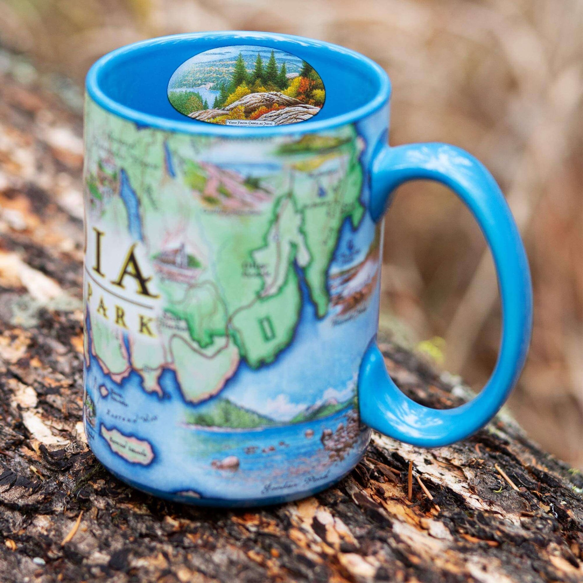 Acadia National Park Map Ceramic Mug