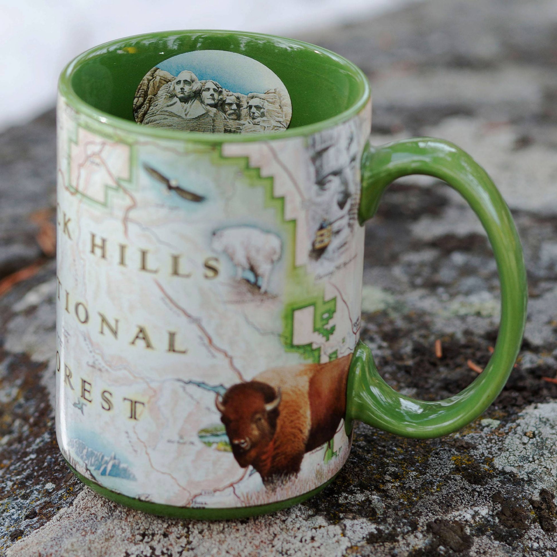 Black Hills National Forest Map Ceramic Mug