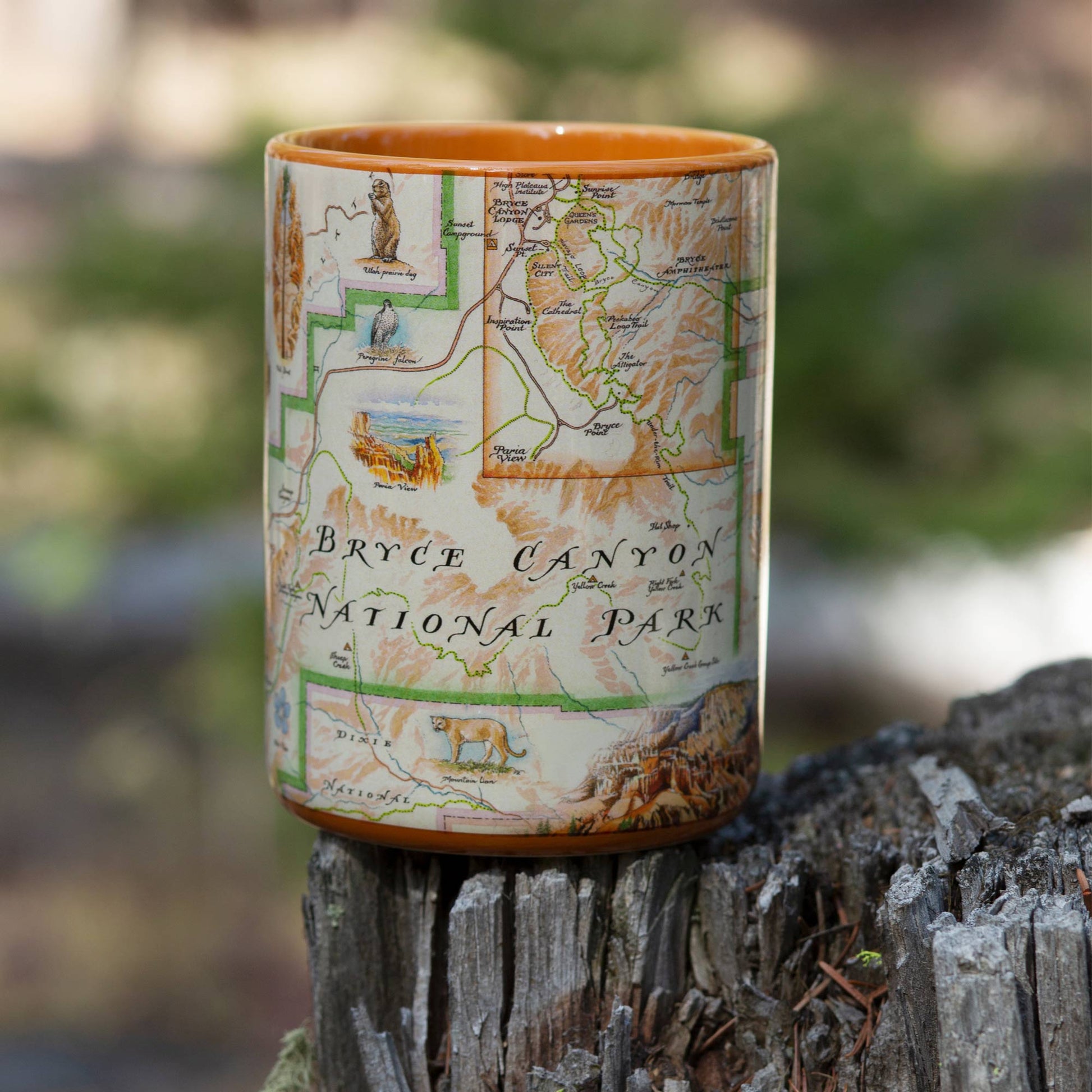 Bryce Canyon National Park Map Ceramic Mug
