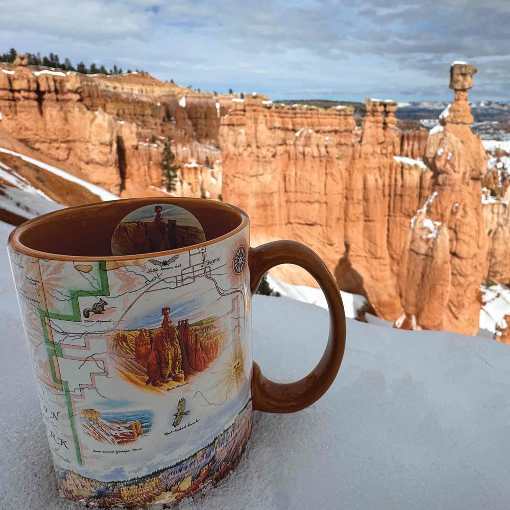 Bryce Canyon National Park Map Ceramic Mug