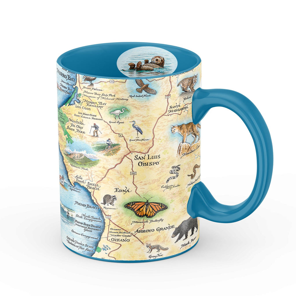 California Central Coast State Parks Map Ceramic Mug