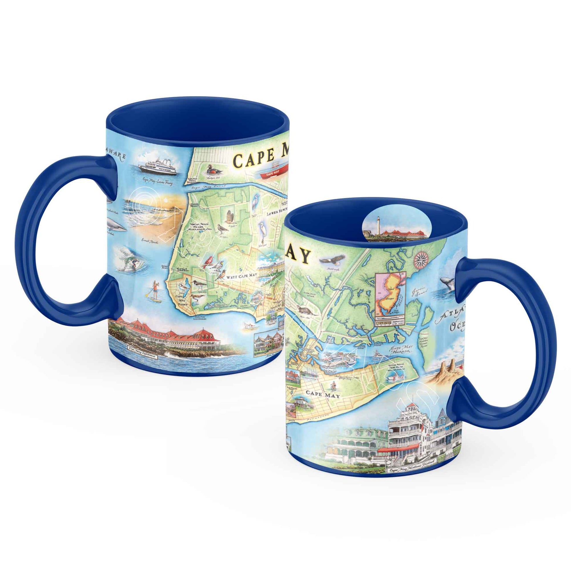 Cape May Map Ceramic Mug
