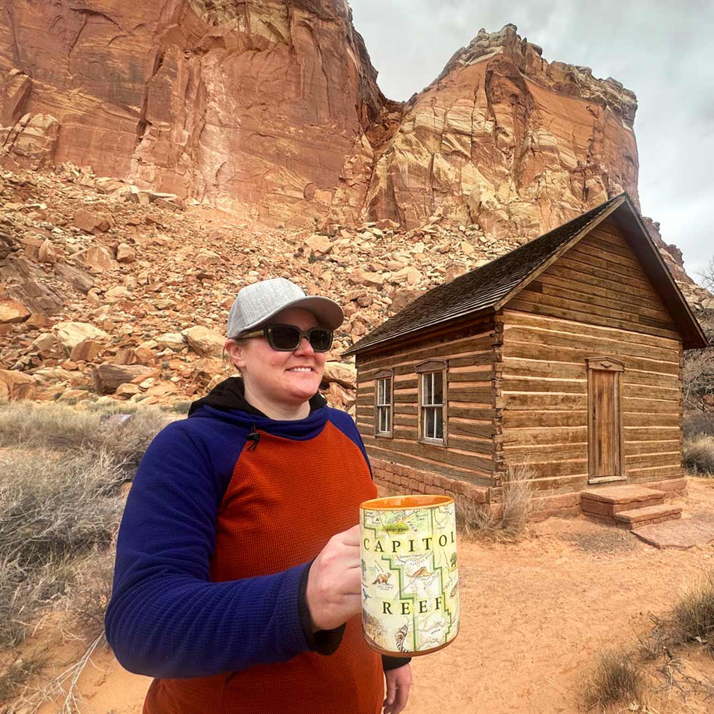Capitol Reef National Park Map Ceramic Mug