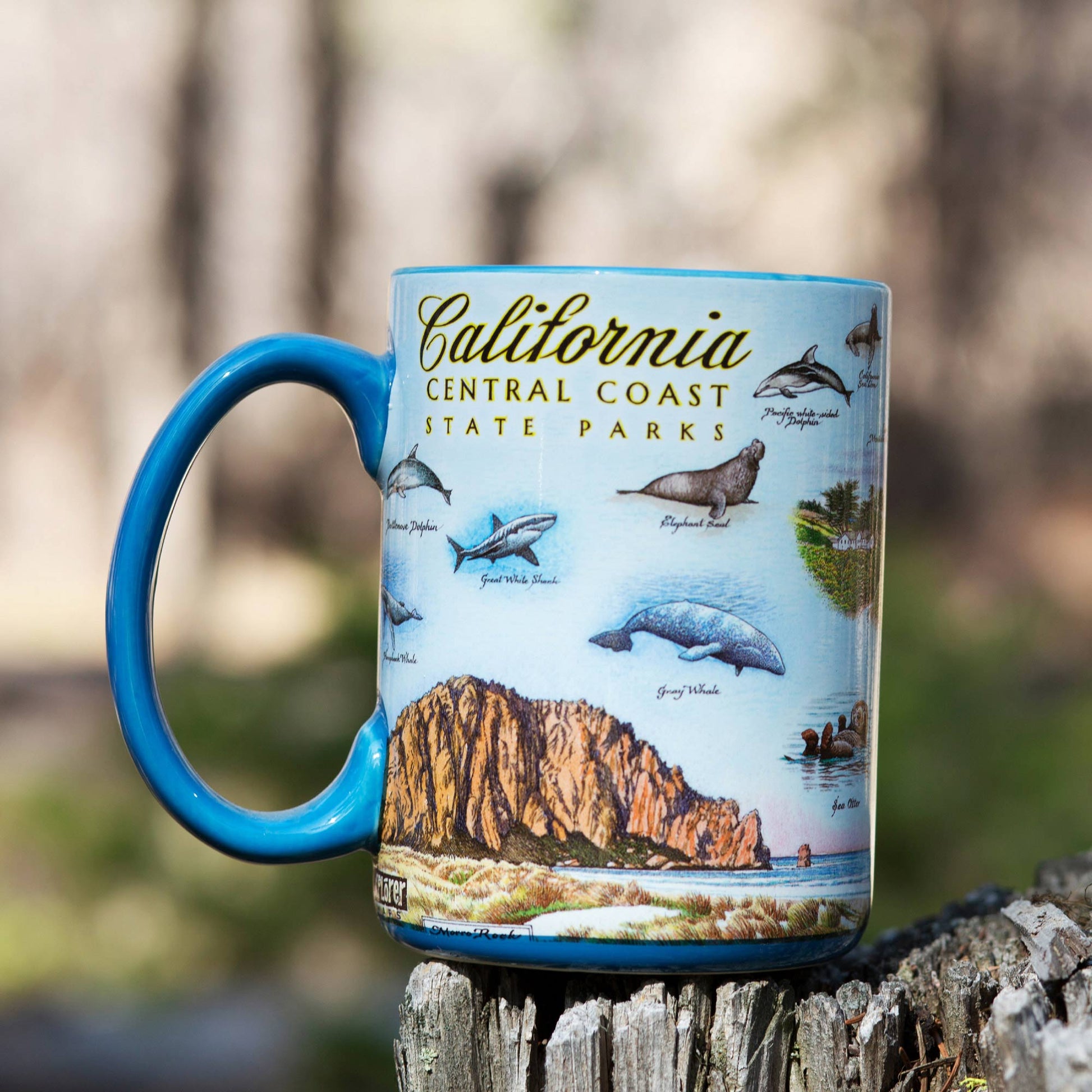 California Central Coast State Parks Map Ceramic Mug