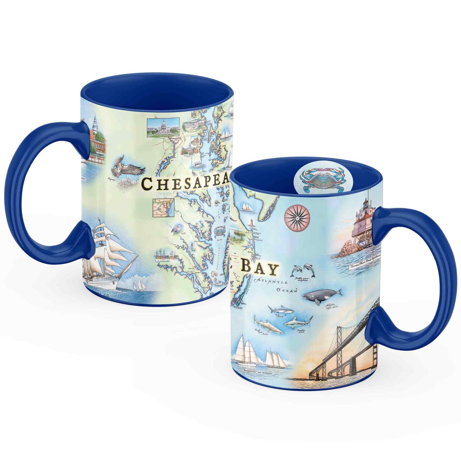 Chesapeake Bay Map Ceramic Mug