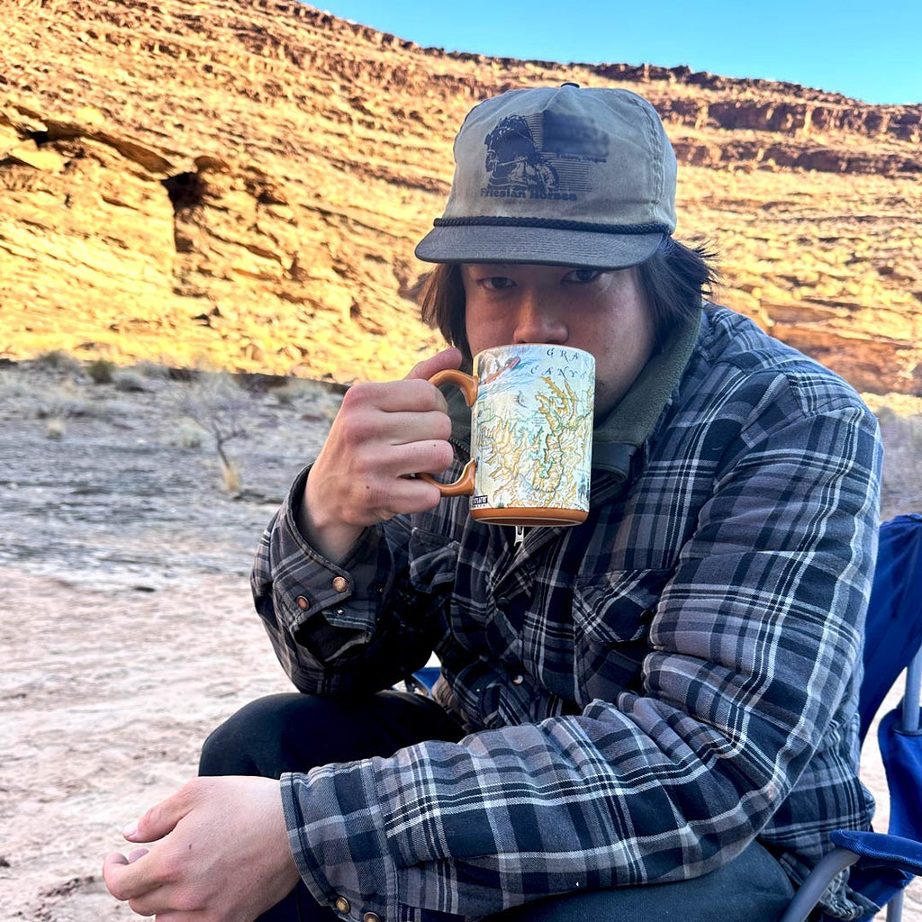 Grand Canyon National Park Map Ceramic Mug
