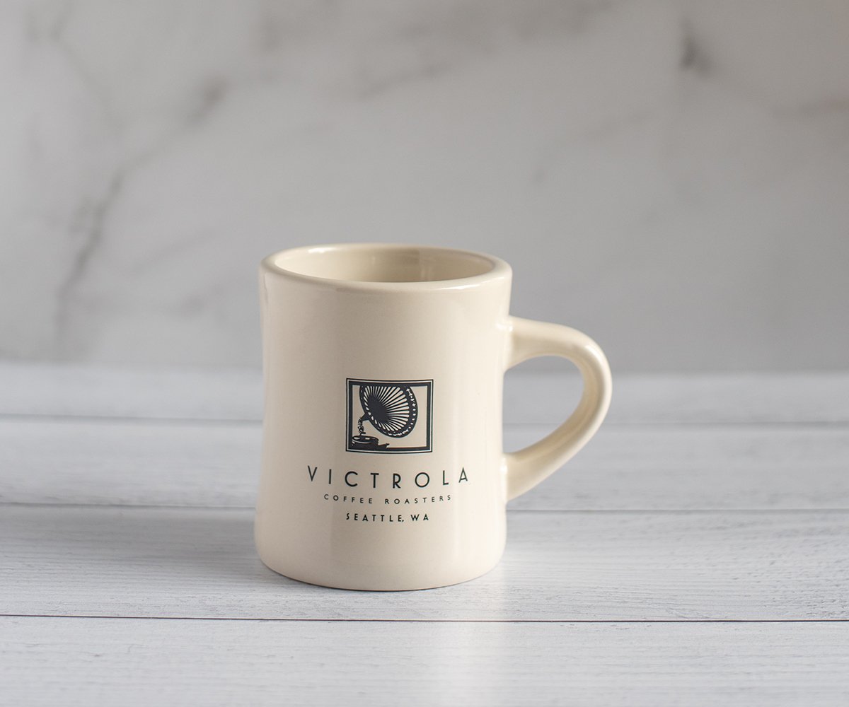 Logo 10 oz Cream Ceramic Diner Mug