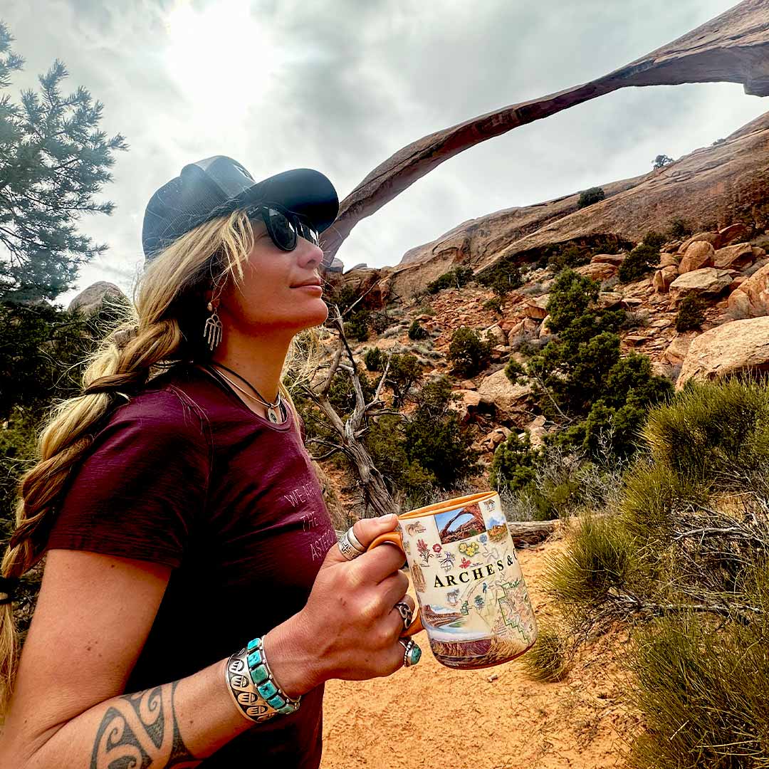 Arches & Canyonlands National Parks Map Ceramic Mug