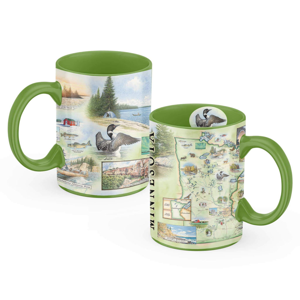 Minnesota State Map Ceramic Mug