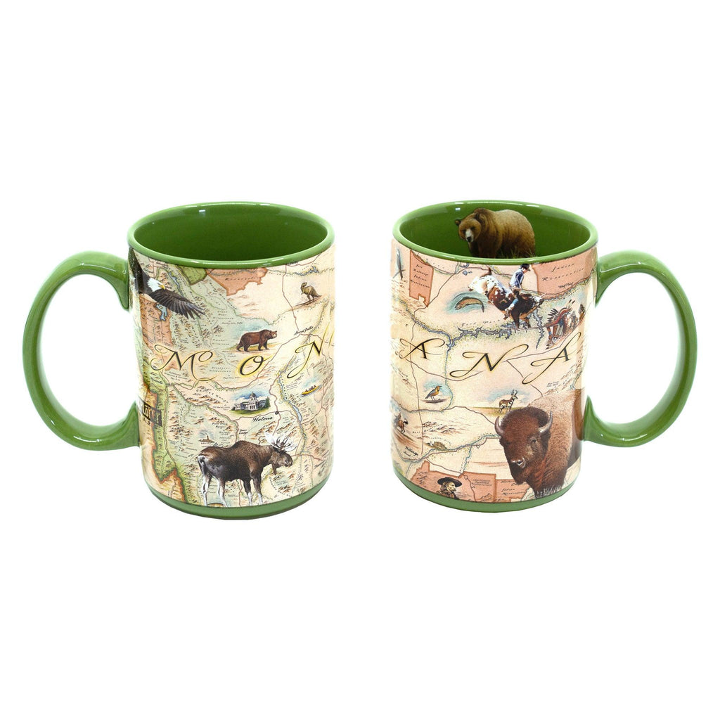 Montana State Map Ceramic Mug