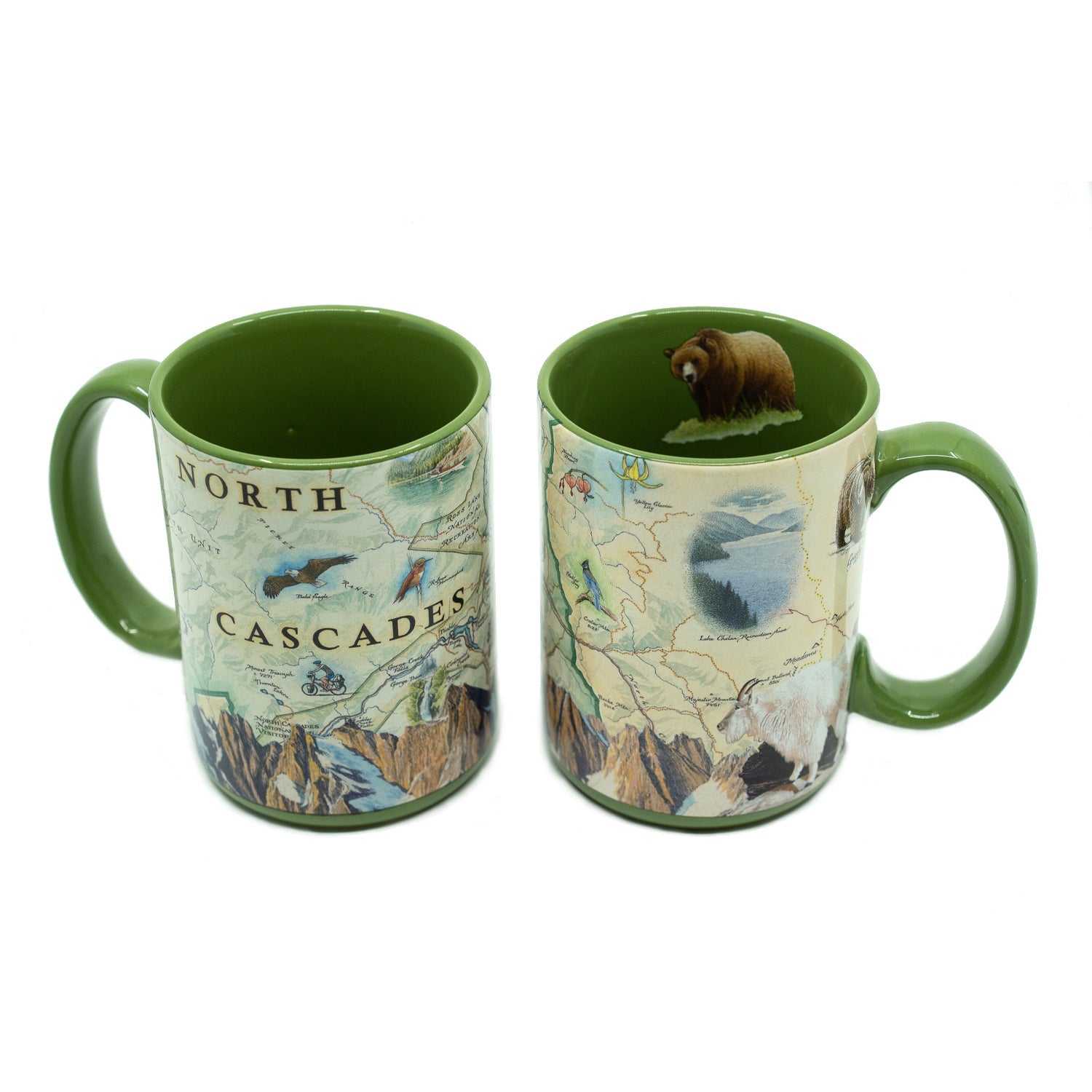North Cascades National Park Map Ceramic Mug