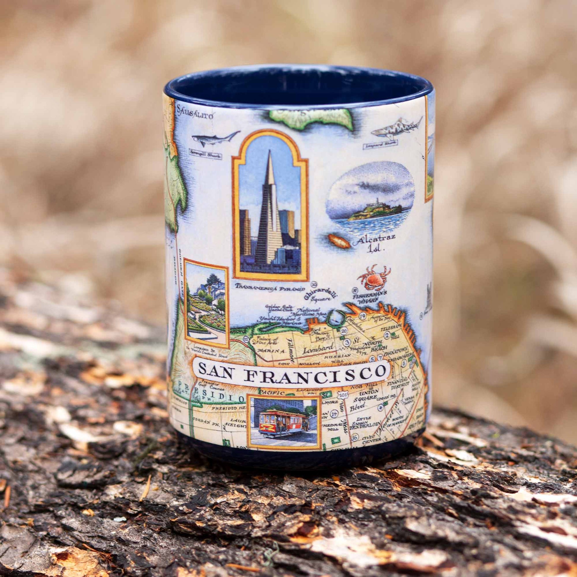 San Francisco Bay Map Ceramic Mug